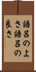 語呂のよさ Scroll
