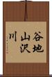 谷地山沢川 Scroll
