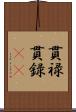 貫禄;貫録(iK) Scroll