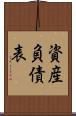 資産負債表 Scroll