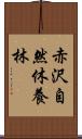 赤沢自然休養林 Scroll