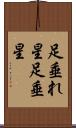 足垂れ星 Scroll
