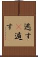 逃す(P) Scroll
