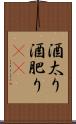 酒太り Scroll