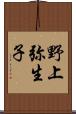 野上弥生子 Scroll