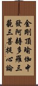 金剛頂瑜伽中發阿耨多羅三藐三菩提心論 Scroll