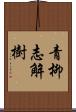 青柳志解樹 Scroll