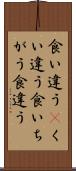食い違う(P) Scroll