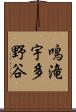 鳴滝宇多野谷 Scroll