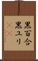 黒百合 Scroll