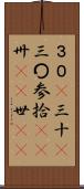 ３０(P) Scroll