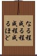 なる程 Scroll