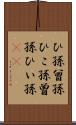ひ孫 Scroll