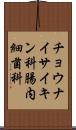 チョウナイサイキン科 Scroll