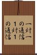 一対一の通信 Scroll