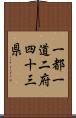 一都一道二府四十三県 Scroll