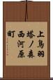 上鳥羽塔ノ森西河原町 Scroll