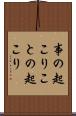 事の起こり Scroll
