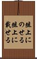 俎上にのせる Scroll