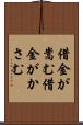 借金が嵩む Scroll