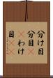 分け目 Scroll