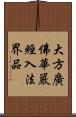 大方廣佛華嚴經入法界品 Scroll