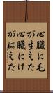心臓に毛が生えた Scroll