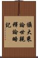 攝大乘論世親釋論略記 Scroll
