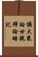 攝大乘論世親釋論略記 Scroll