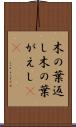 木の葉返し Scroll