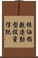 株価指数連動型投資信託 Scroll