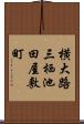 横大路三栖池田屋敷町 Scroll