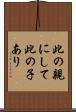 此の親にして此の子あり Scroll
