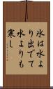 氷は水より出でて水よりも寒し Scroll