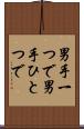 男手一つで Scroll