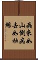 病來如山倒，病去如抽絲 Scroll