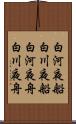 白河夜船 Scroll