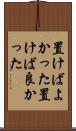 置けばよかった Scroll