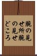 腕の見せ所 Scroll