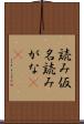 読み仮名 Scroll
