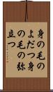 身の毛のよだつ Scroll