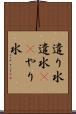 遣り水 Scroll