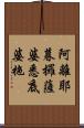 阿離耶暮攞薩婆悉底婆拖 Scroll