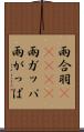 雨合羽(ateji) Scroll