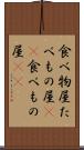 食べ物屋 Scroll