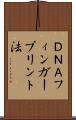ＤＮＡフィンガープリント法 Scroll