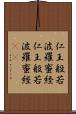 仁王般若波羅蜜経 Scroll