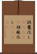 誤魔化し(ateji) Scroll