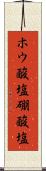ホウ酸塩 Scroll