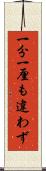 一分一厘も違わず Scroll